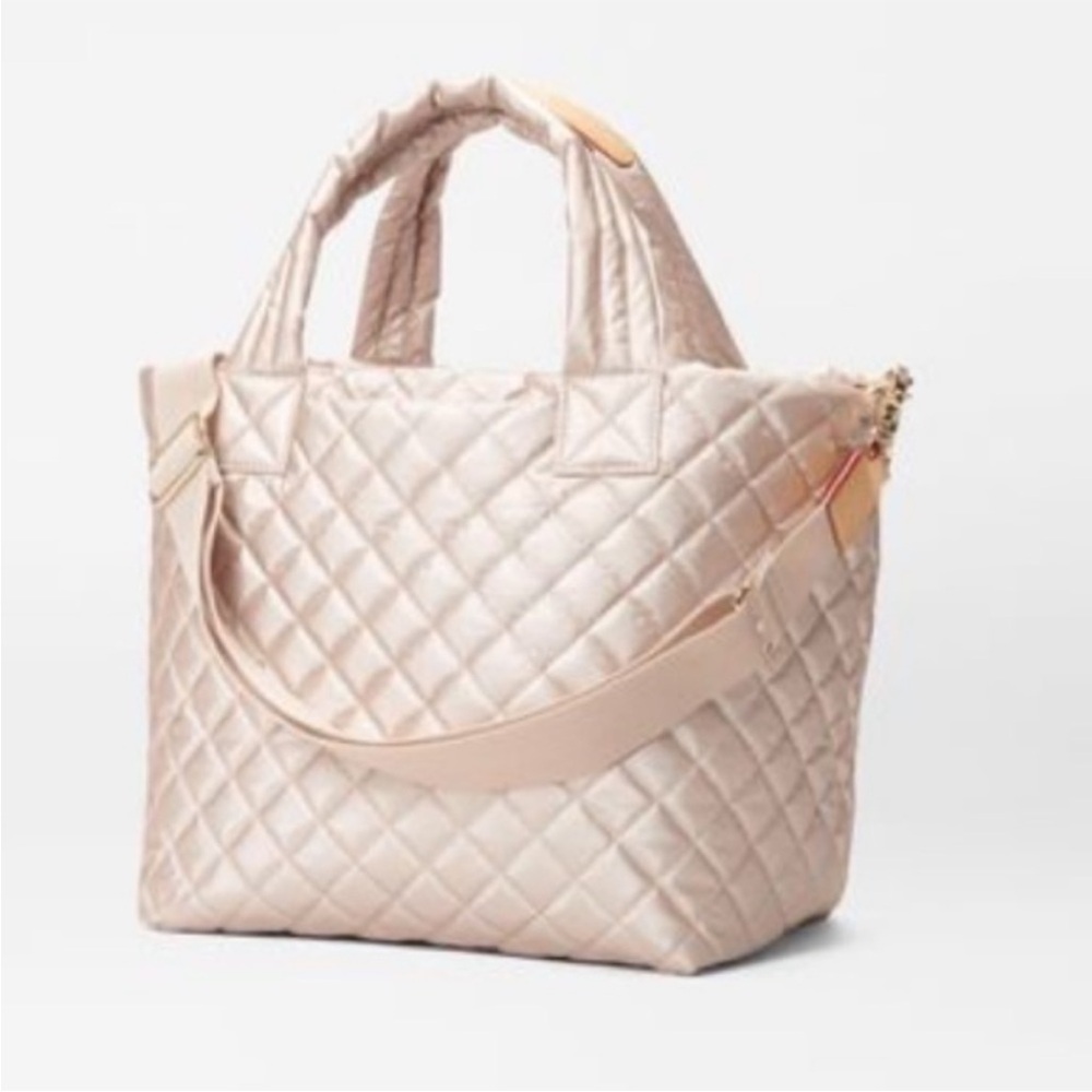 MZ Wallace Quilted Tote Bag in Blush Pink